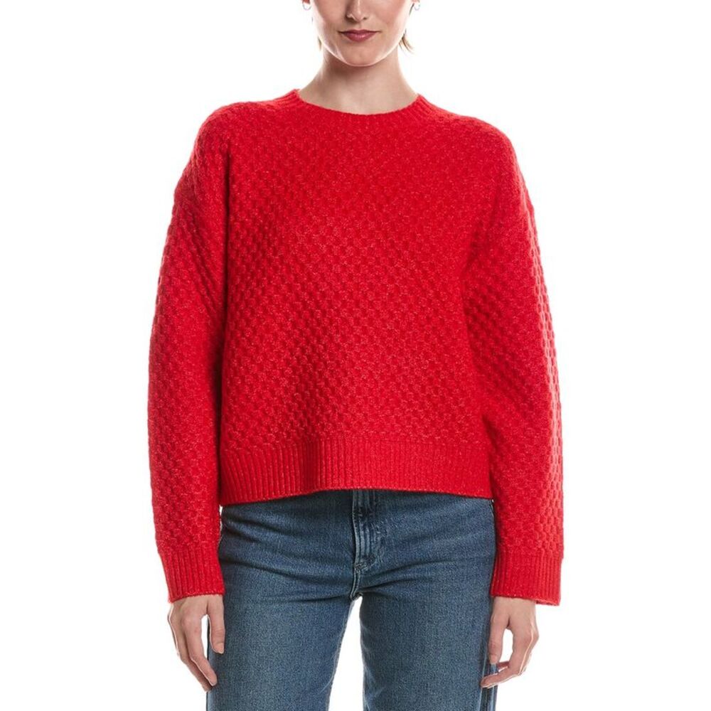 Michael Stars Womens Sophia Honeycomb Stitch Sweater